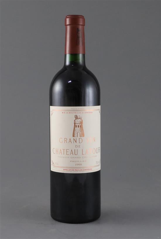 A single bottle of Chateau Latour 1998